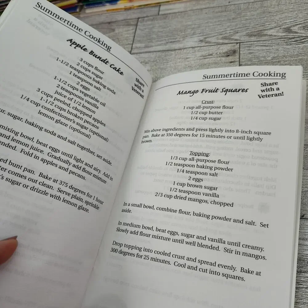 VFW‎ Summertime Cooking 2002 Volume 6 Cookbook Booklet Recipes
